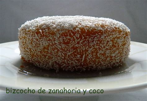 las recetas de mi abuela: BIZCOCHO DE ZANAHORIA Y COCO