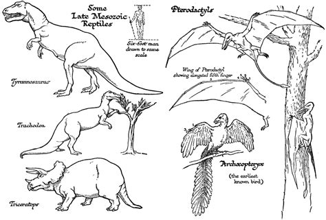 Late Mesozoic Age Reptiles | ClipArt ETC