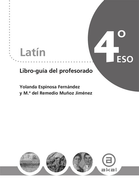 Latín 4.º ESO  Libro guía del profesorado  by Ediciones ...