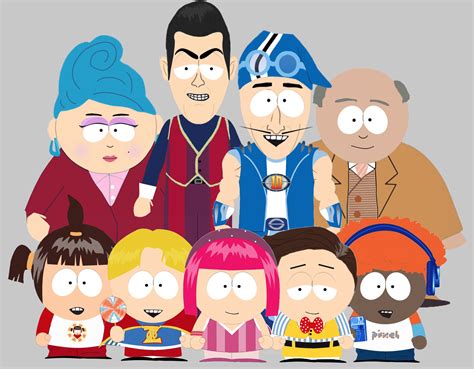 Lazytown characters rendered South Park style. #lazytown # ...