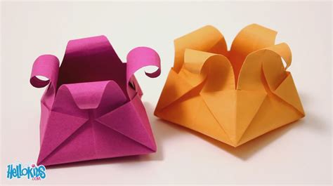 Le panier origami Hellokids YouTube