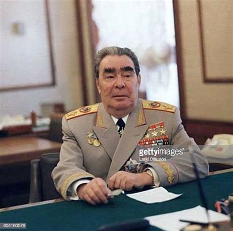 Leader of the Soviet Union Leonid Brezhnev in late 1970s ...