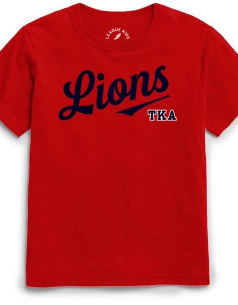 League 2022  Youth Tumble SS   True Red   The King s Academy School Store