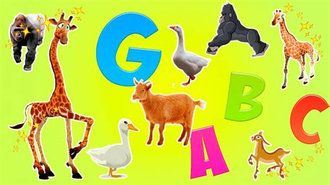 Learn Alphabet With Cartoon Animals For Children | Letter ...