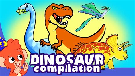 Learn Dinosaurs for Kids | T Rex Triceratops Cartoon ...