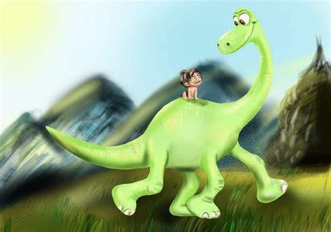 Learn How to Draw Spot riding Arlo from The Good Dinosaur ...
