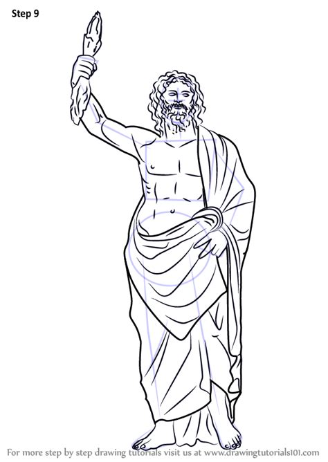 Learn How to Draw Zeus  Greek Gods  Step by Step : Drawing Tutorials ...
