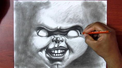 Learn to Draw   Exercise #2   Charcoal   Drawing Chucky ...