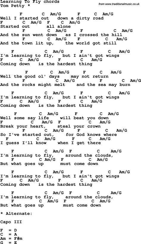 Learning To Fly Lyric Quotes. QuotesGram