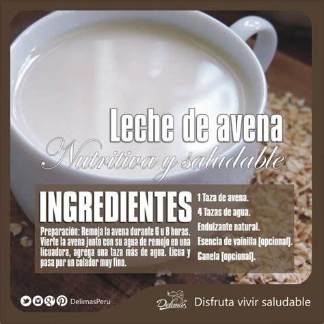 Leche de Avena | La mejor receta con todos sus beneficios ...