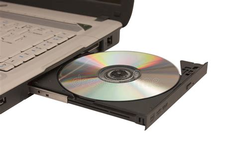 Lector de CD ROM abierto imagen de archivo. Imagen de ...