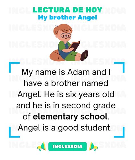 Lectura básica en inglés · My brother Angel