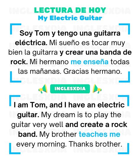Lectura básica en inglés · My Electric Guitar