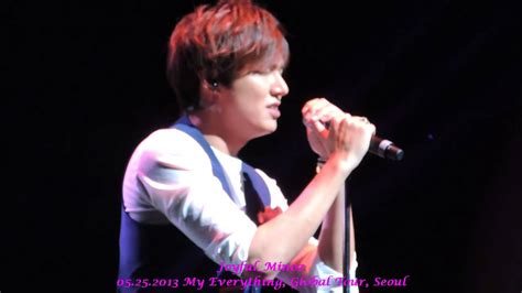 LEE MIN HO, singing  PIECES OF LOVE  at My Everything 2013 ...