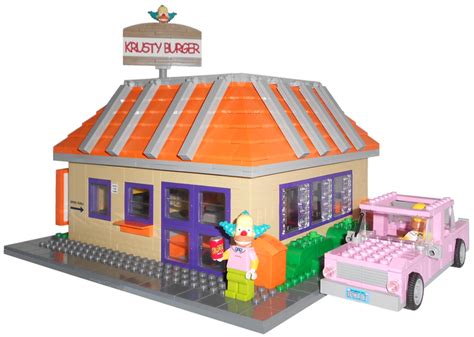 LEGO Ideas   The Simpsons Krusty Burger with the Pink ...