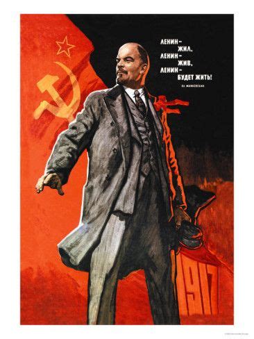 Lenin Lived, Lenin is Alive, Lenin Will Live Poster by ...
