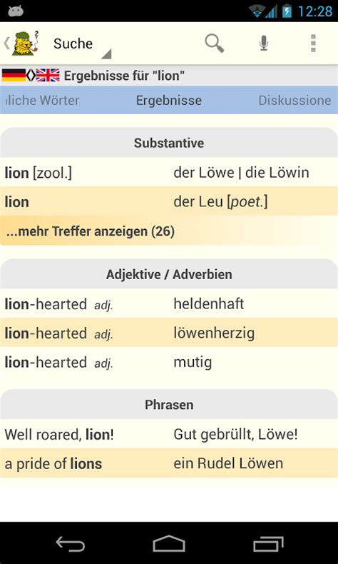LEO Wörterbuch – Android Apps auf Google Play