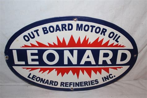 Leonard Outboard Motors | Porcelain Signs