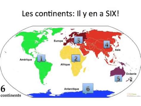 les continents   YouTube