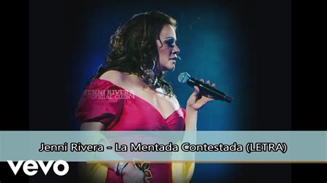 LETRA #26 | 648. Jenni Rivera   La Mentada Contestada  En Vivo Desde ...