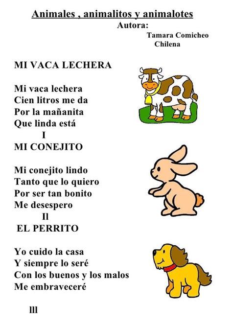 letra de canciones infantiles animales   Buscar con Google | Letras de ...