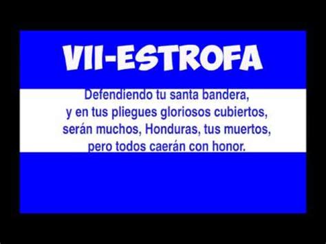 LETRA del Himno Nacional de Honduras Completo Coro y 7 ...