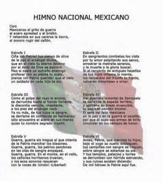 LETRA HIMNO NACIONAL MEXICANO | Letra himno nacional, Himno nacional