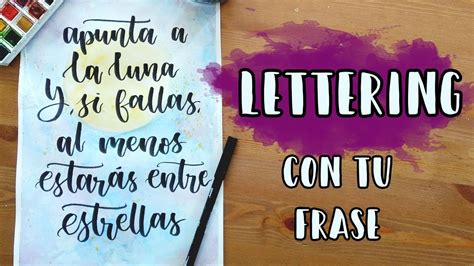 Lettering con frases/ Bush caligraphy   YouTube