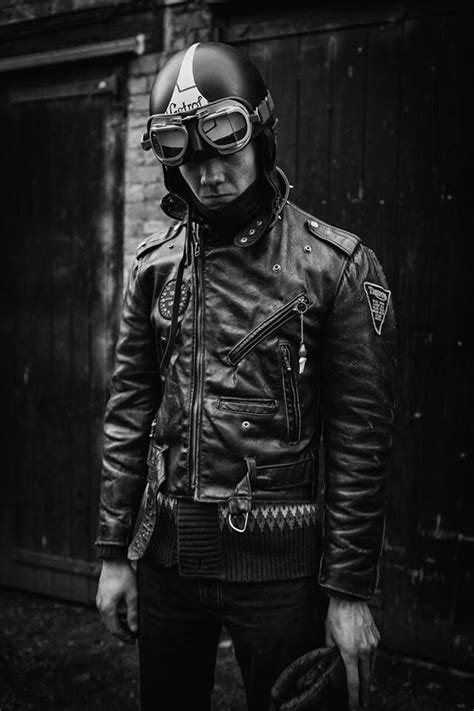 Lewis.. in 1950s motorcycle gear.. | Cafe racer style, Cafe racer, Cafe ...
