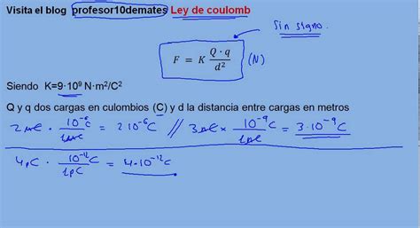 Ley de Coulomb 00 fórmula   YouTube