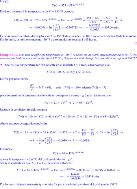 LEY DE ENFRIAMIENTO DE NEWTON PDF EJERCICIOS Y EJEMPLOS ...