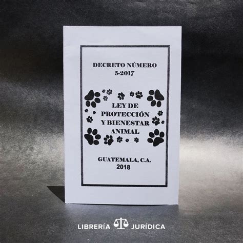 Ley de Protección y Bienestar Animal— Libreria Juridica