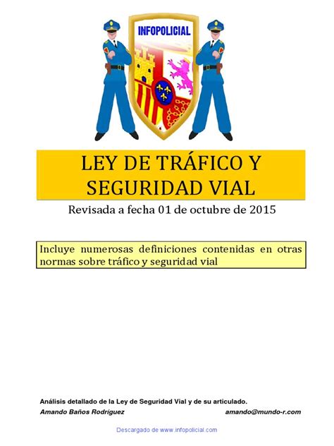 Ley de Tráfico y Seguridad Vial Revisada 01.10.2015 ...