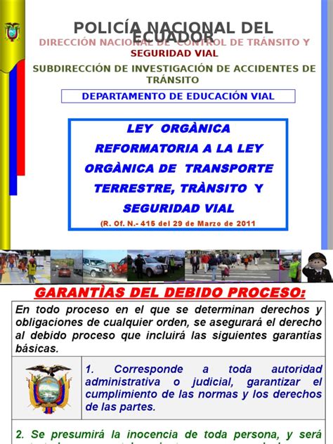 LEY ORGANICA DE REFORMA A LA LEY ORGANICA DE TRANSPORTE ...