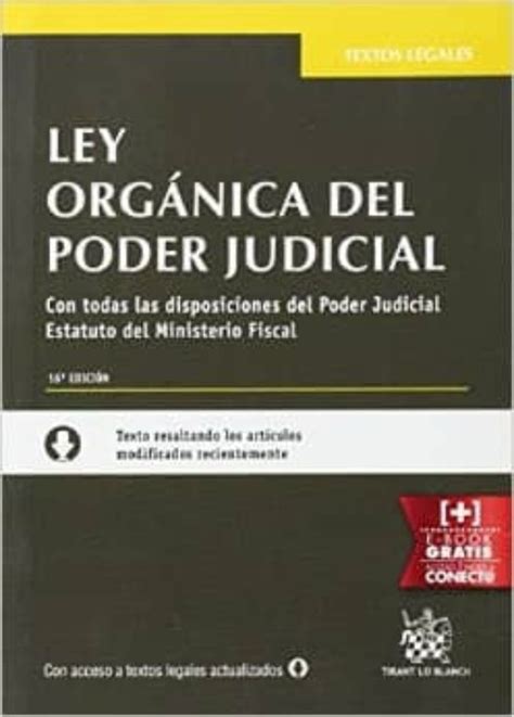 LEY ORGANICA DEL PODER JUDICIAL. 16ª EDICION | VV.AA ...
