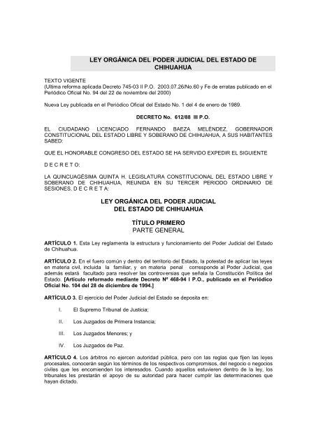 Ley Organica del Poder Judicial del Estado de Chihuahua.pdf