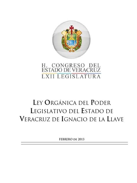 Ley Orgánica del Poder Legislativo del Estado de Veracruz | Gobierno ...