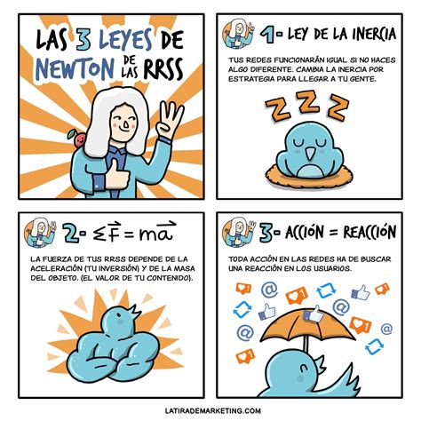 Leyes de Newton de las Redes Sociales. #RedesSociales # ...