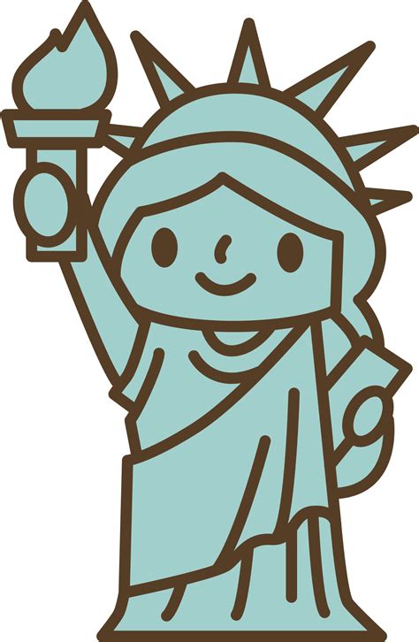 Liberty Drawing Coloring   Estatua De La Libertad Dibujo Clipart   Full ...
