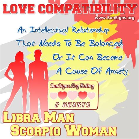 Libra Man And Scorpio Woman Love Compatibility | Sun Signs