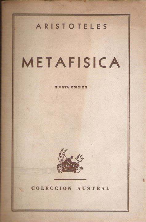 Libro 1 De La Metafisica De Aristoteles   Caja de Libro