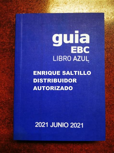 Libro Azul Guia Ebc Edicion Actual + Reciente | MercadoLibre