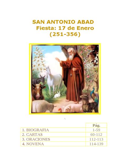 Libro de San Antonio Abad | Demonios | Amor | Prueba ...