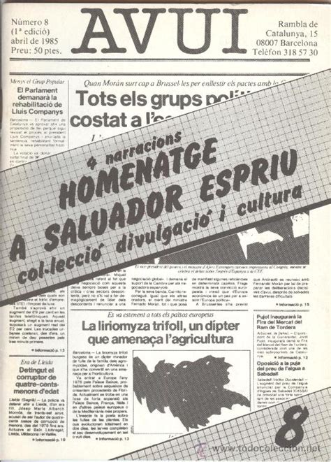 Libro diari avui: salvador espriu   4 narracion   Vendido en Venta ...
