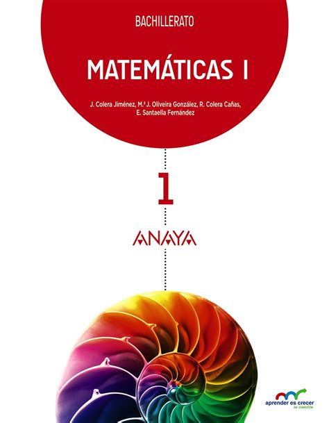 Libro Matemáticas 1º Bachillerato Anaya Proyecto Aprender ...