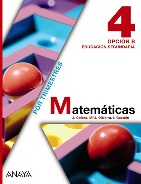 Libro Matemáticas 4º ESO Opción B Anaya   Recursos1clic