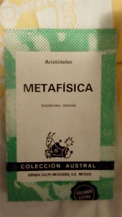 Libro Metafisica De Aristoteles Duodecima Edicion   $ 60.00 en Mercado ...