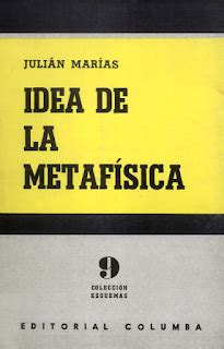 Libro PDF Gratis Idea de la metafísica autor Julián Marías  SkuLPDE2338