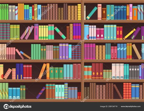 Libros de literatura de estante de libro de biblioteca de ...