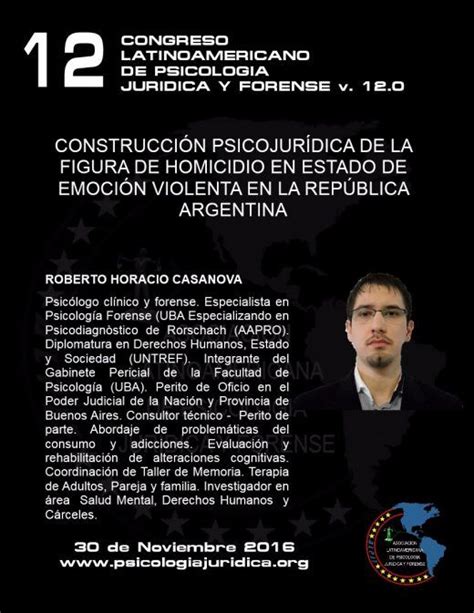 Lic. Roberto Horacio Casanova: Congreso Latinoamericano de ...